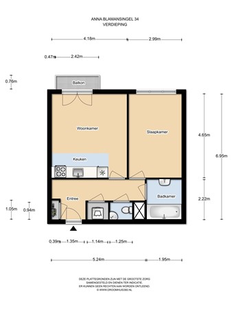 Floor plan - Anna Blamansingel, 1102 SR Amsterdam Zuid-Oost 